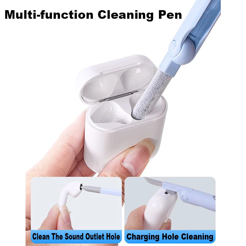 7-in-1 Keyboard Cleaning Kits Airpods Cleaner Headset Cleaner Pen Laptop Screen Cleaning Bluetooth Earphones Cleaning Kit