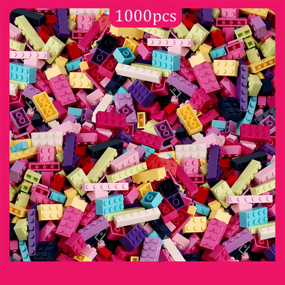 1000/500/300pcs Building Blocks City DIY Creative Building Blocks Compatible Building Blocks Large Base Plate Educational Child