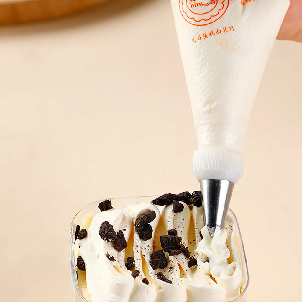 100 PCS Thick Disposable Pastry Bags DIY Cake Cream Decoration Piping Bag Icing Bag Baking Supplies Pastry Sleeves