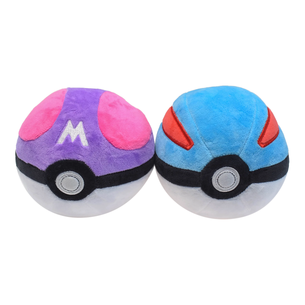 Master Ball Great Ball Ultra Ball Ball Plush Toys Soft Stuffed Animals Cartoon Backpack Pendant Decoration Toy Birthday