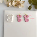 Valentine's Day Love Overlay Strip Polymer Clay Cutters Skinny Hearts Ceramic Earring Pendant Jewelry Pottery Clay Making Tools