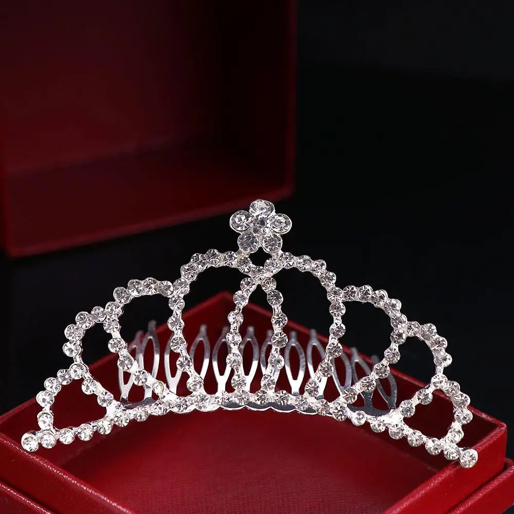 Bridal Stylish Tiara Shiny Crown Sweet Hair Comb Wedding  Jewelry Fashion Accessories Hair  Styling Accessories Headwear