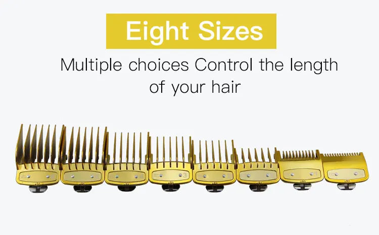 8pcs/set Professional Barber Hair Clipper Guide Combs For Wahl Trimmer Attachment Hair Cutting Limited Comb Salon Haircut Tools