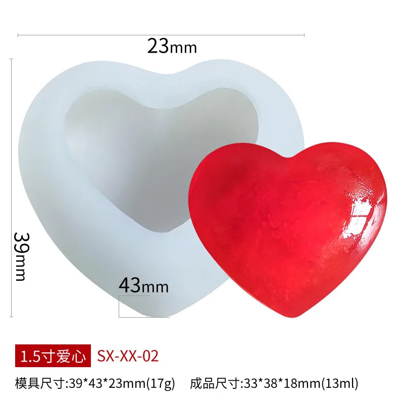 3D Woven Love Heart Silicone Mold Diy Handmade Heart-shaped Candle Soap Plaster Cake Chocolate Baking Tool Valentine's Day Gift