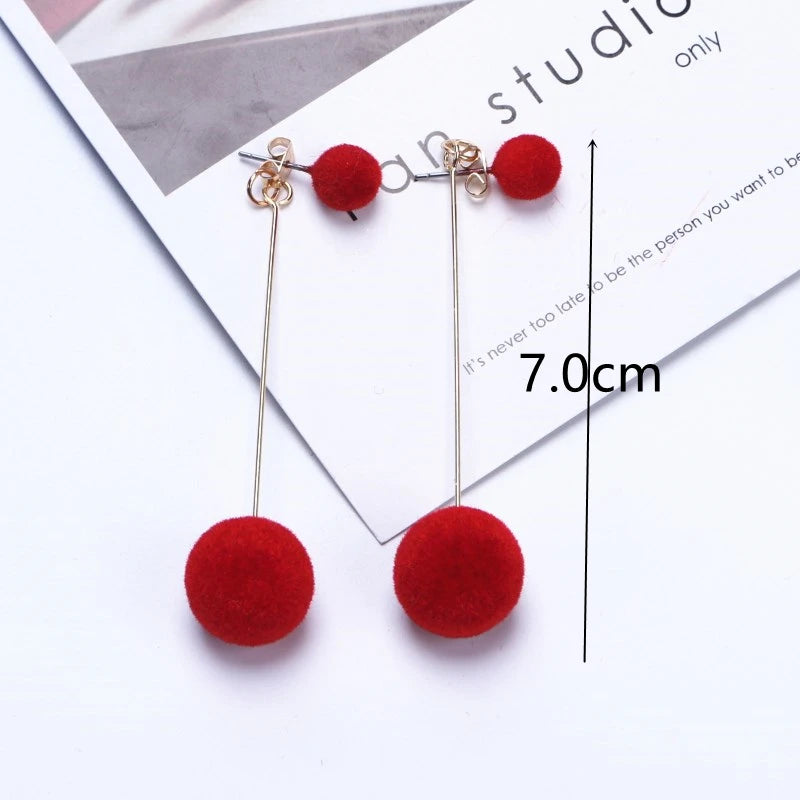 Red Statement Drop Earrings – Floral Heart Design for Elegant Occasions