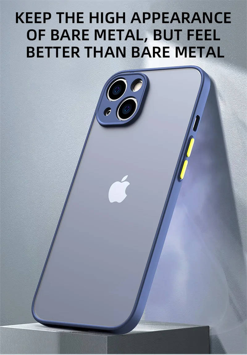 Jingjia Armor Bumper Shockproof Case For iPhone 15 11 12 13 Mini 14 Pro XR X Xs Max 7 8 Plus SE 2020 Silicone Hard Cover Capa