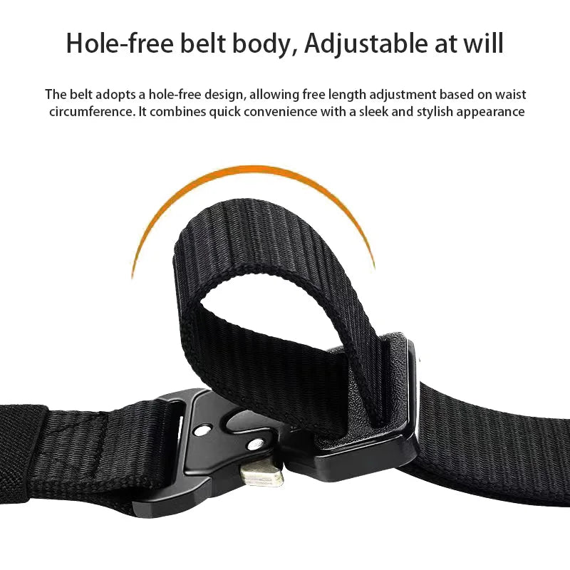 Durable Tactical-Grade Nylon Canvas Belt for Outdoor Hunting & Survival | Heavy-Duty Multi-Function Design for Men & Unisex Use