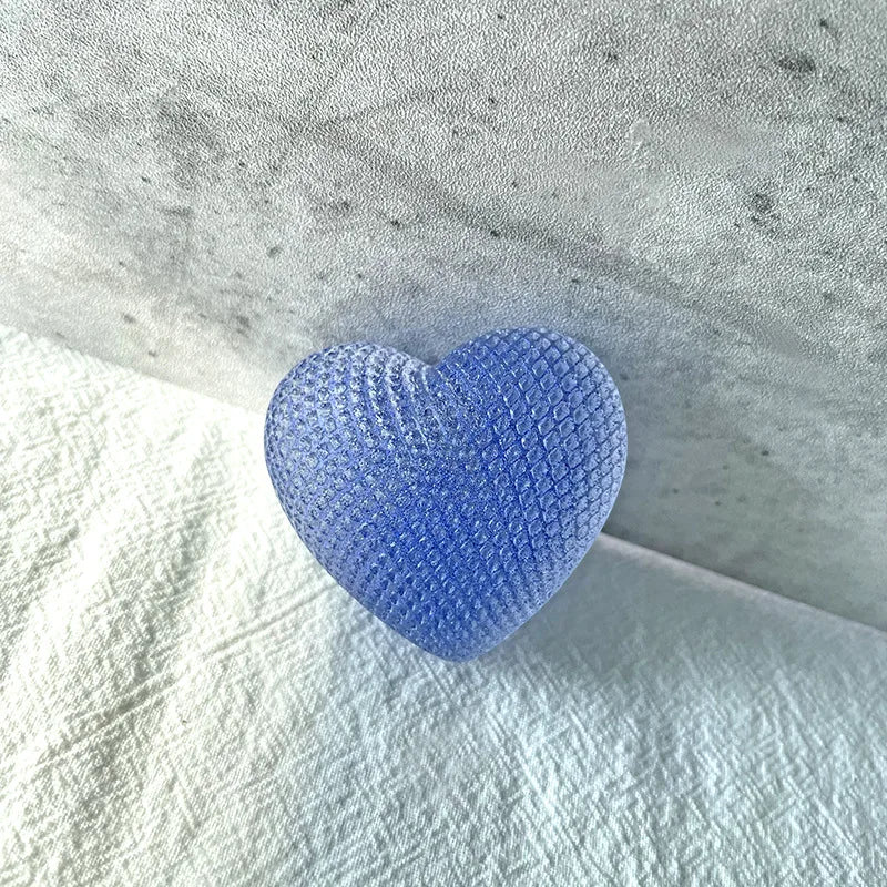 3D Woven Love Heart Silicone Mold Diy Handmade Heart-shaped Candle Soap Plaster Cake Chocolate Baking Tool Valentine's Day Gift