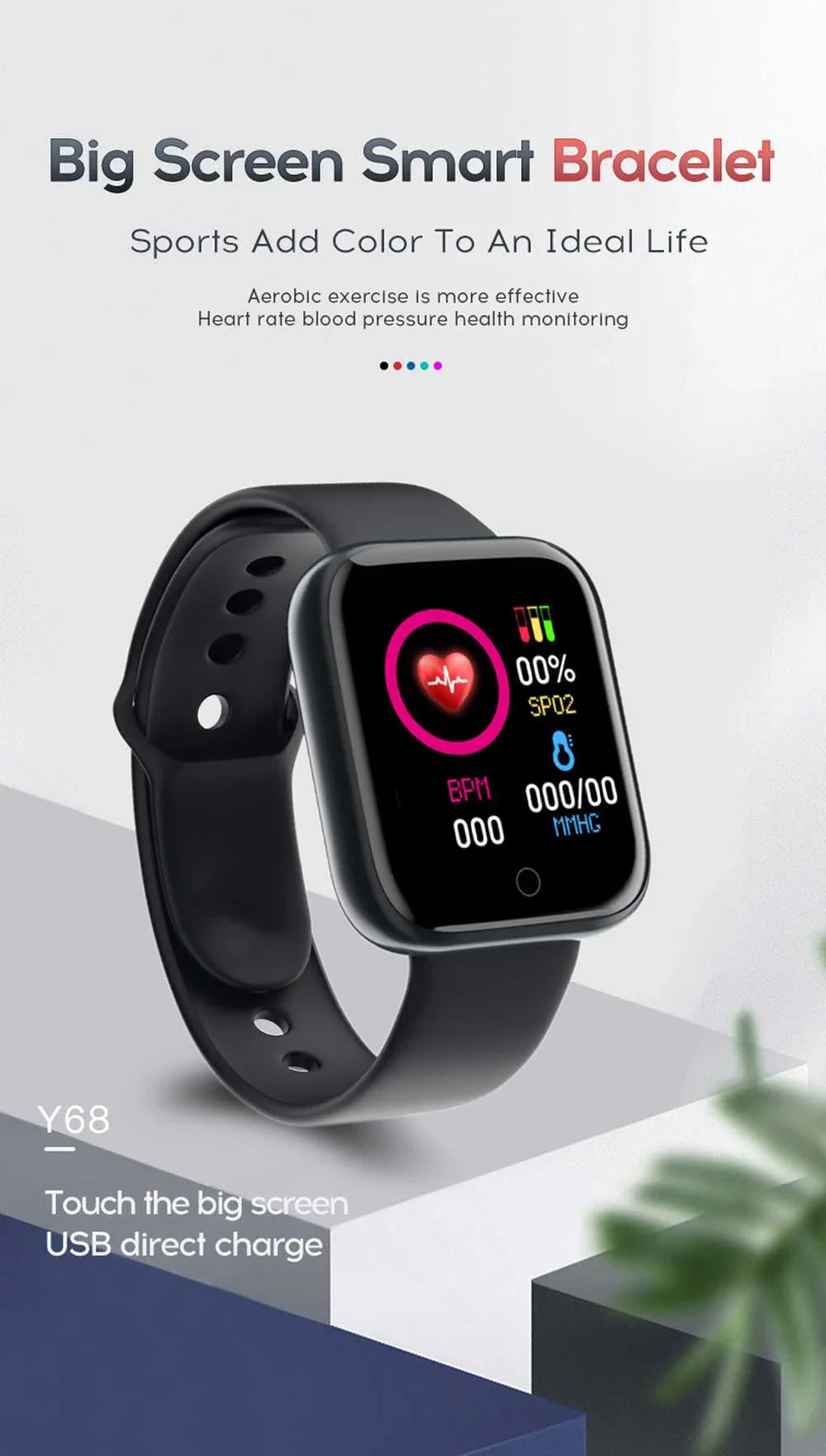 Multifunctional smart watch for men and women,bluetooth connected phone,music,fitness sports bracelet,sleep monitor,smartwatch