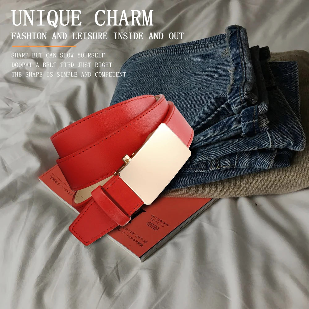 Men's Waist Belt - Men's Ratchet Belt Leather Metal Buckle Formal Pants - Micro Adjustable Waist Belt Can Be Seen Everywhere