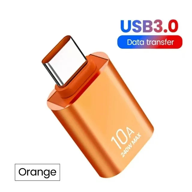USB-C OTG Adapter – USB 3.0 Fast Charging & Data Transfer Converter