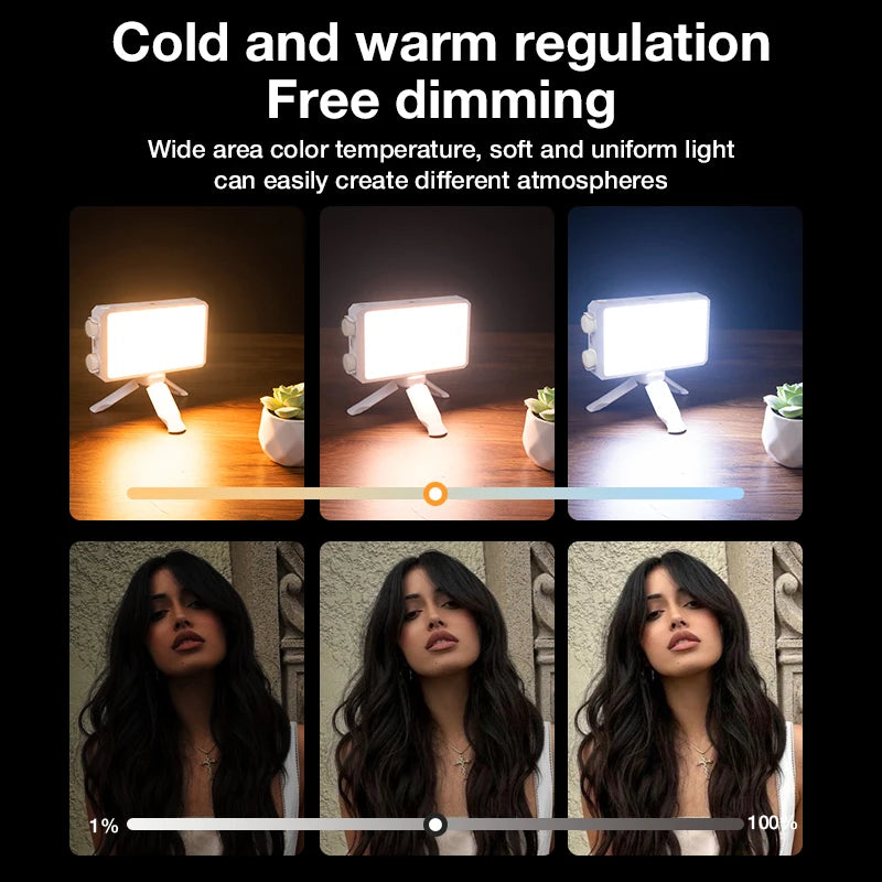 Video light 40W portable camera light CRI 95+ 2500-9000K LED panel digital photography lighting device used for YouTube