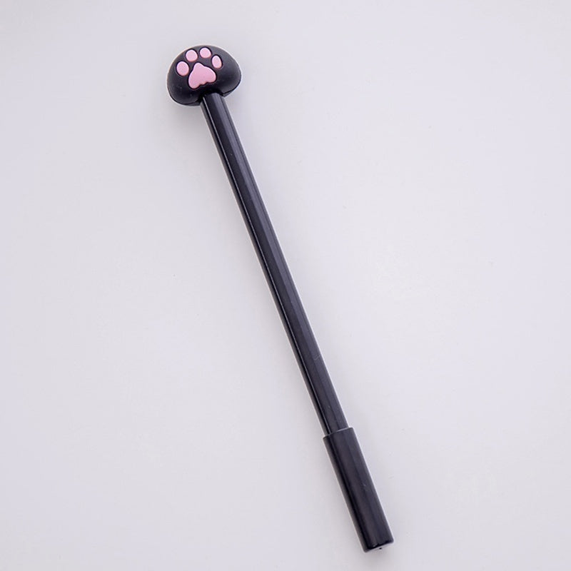 10pcs/batch Kawaii Cat Gel Signature Pen Cute Claw  Stylos Black Ink for Hand Account Writing Stationery Office School Supplies