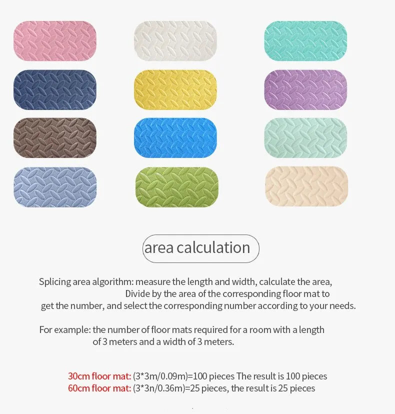 8-16PCS Baby Play Mats EVA Foam Puzzle Mat Children Room Activities Mat For Baby Interlock Floor Carpet 30*30CM