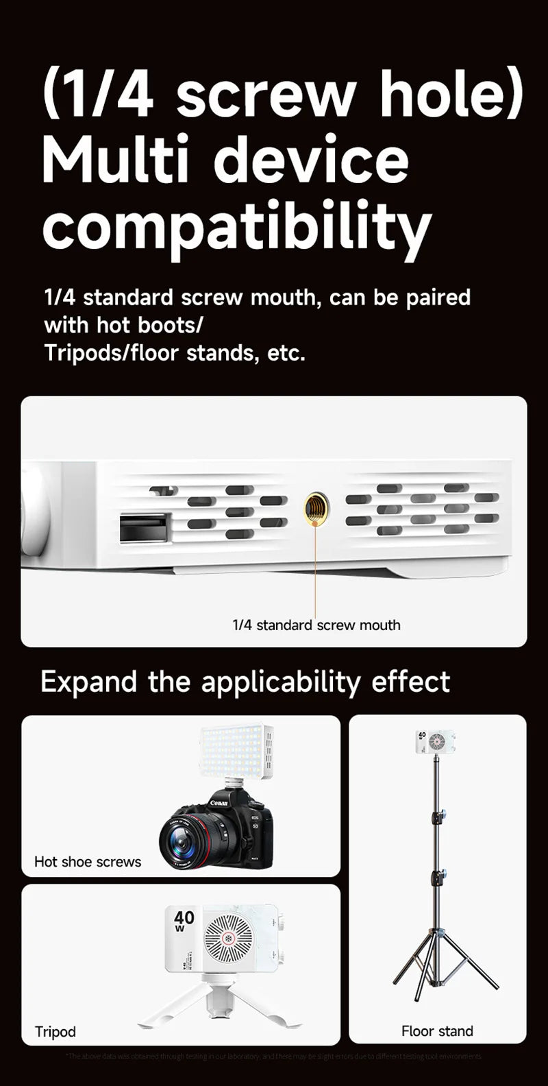 New 40W LED Camera Light 2500K-9000K Bi-Color 4400mAh Video Lamp Handle Portable Light Photography Light With CCT On Camera