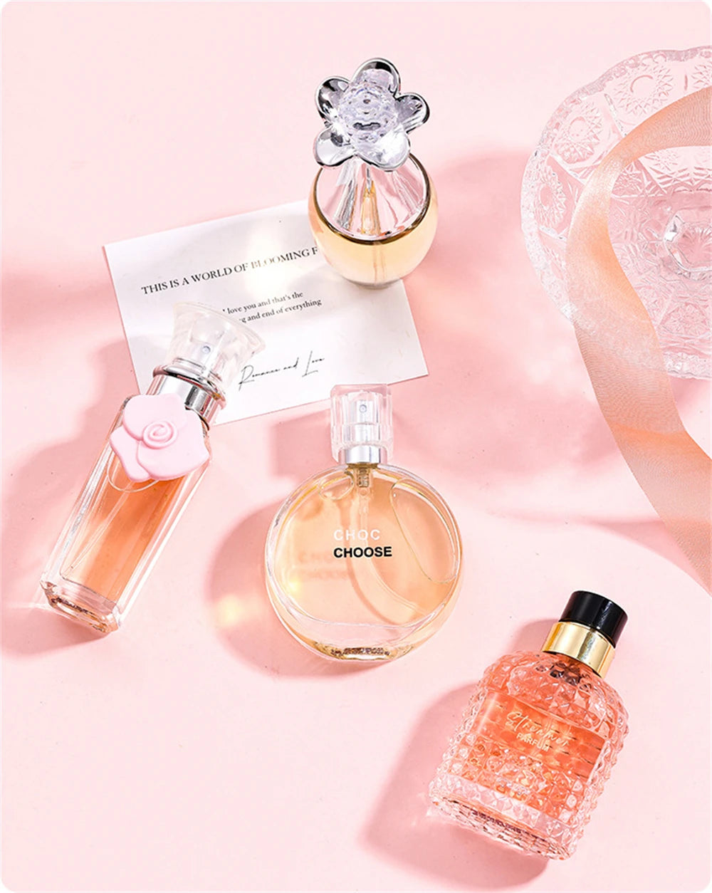 Brand Gift Box 4Pcs Set Perfume Women Parfum Femme 100ml Fresh Natural Floral Scent Spray Feminino Perfumes De Mujer Originales