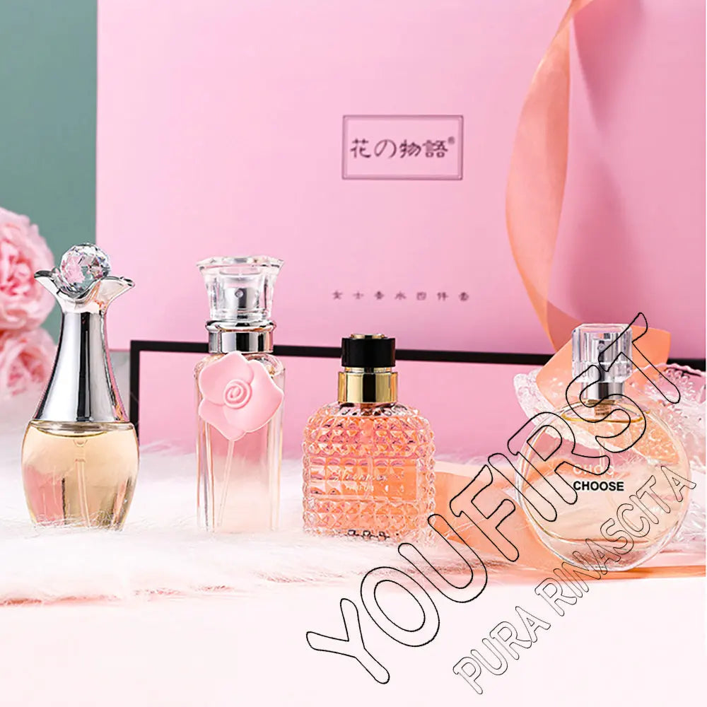 Brand Gift Box 4Pcs Set Perfume Women Parfum Femme 100ml Fresh Natural Floral Scent Spray Feminino Perfumes De Mujer Originales