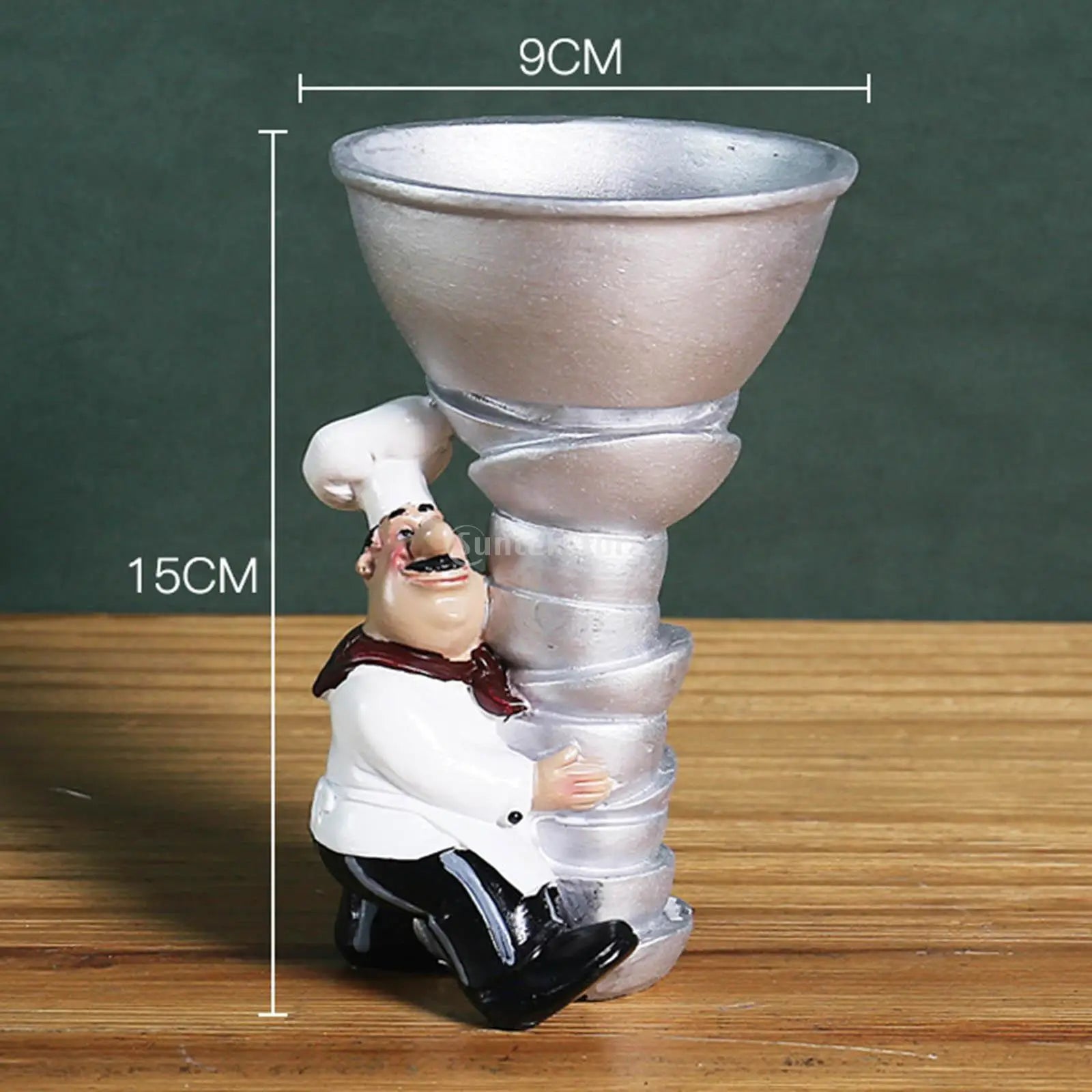 Christmas French Decorative Chef Figurine Ornaments 3D Resin Home Decor for Gourmet Kitchen Decorations Collectible Housewarming