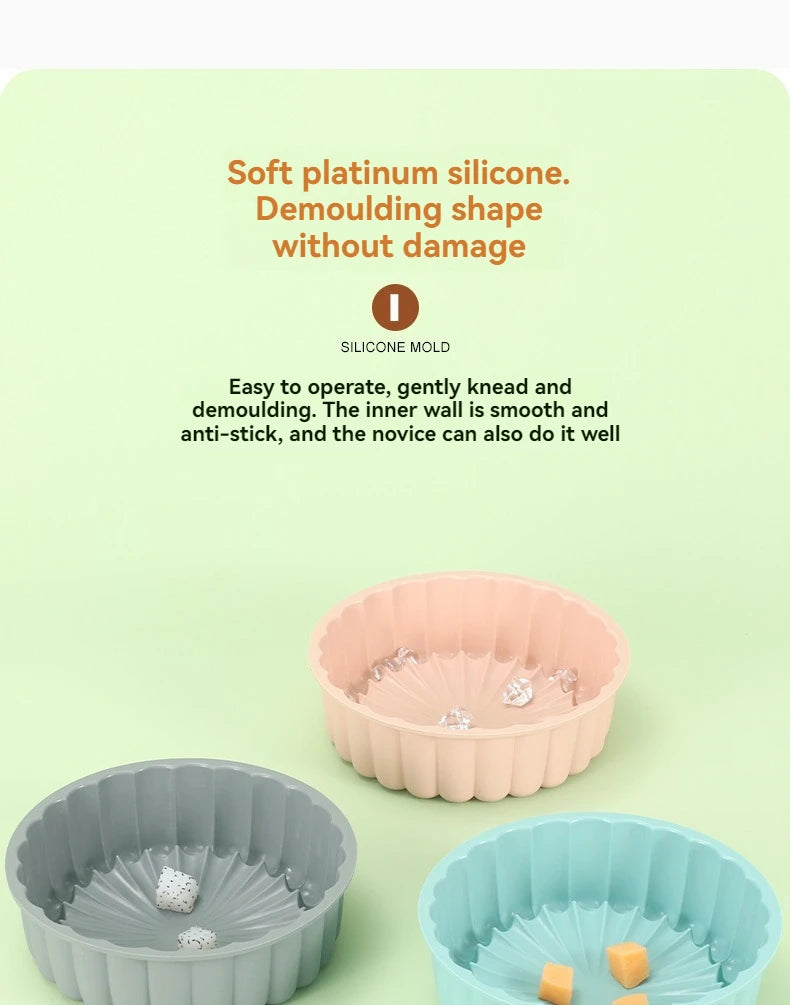 Silicone Sunflower Silhouette Cake Mold Round Diy Baking Molds Multi Purpose High Temperature Resistant Silicone Cake Mold Tools