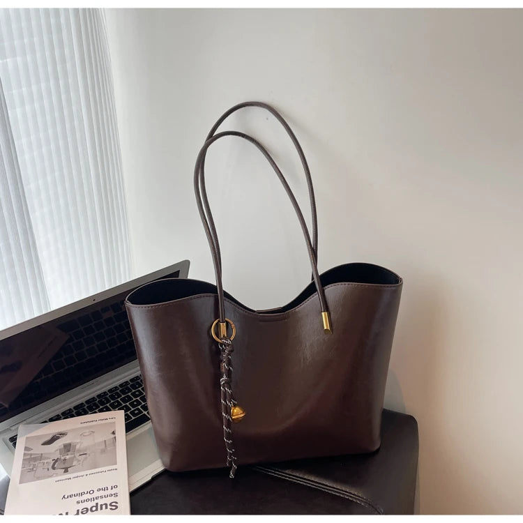 2025 Fashion Tote Bags for Women Versatile Commuting Women's Handbags PU Hasp Large Capacity Shoulder Bags High Quality