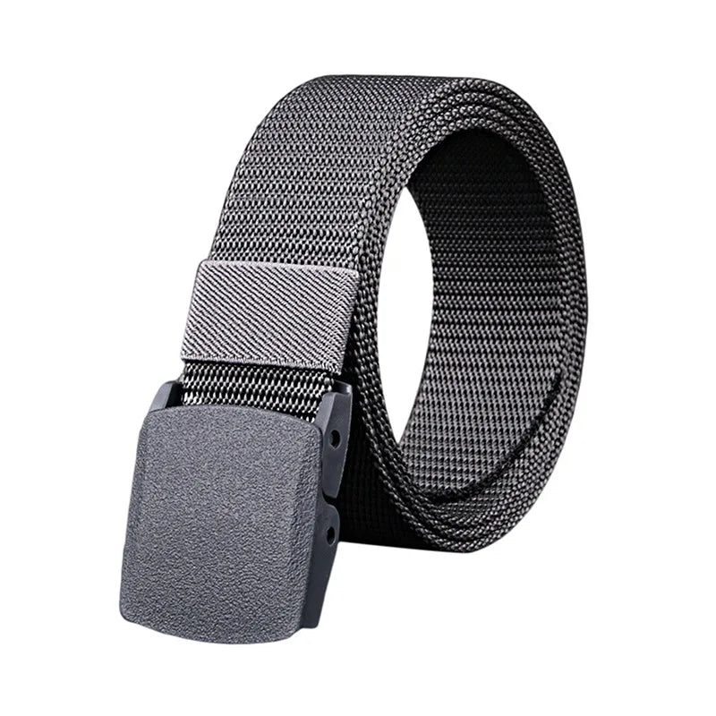 Men Belt 2023  Belts Adjustable Belt Men Outdoor Travel Tactical Waist Belt with Plastic Buckle for Pants 120cm