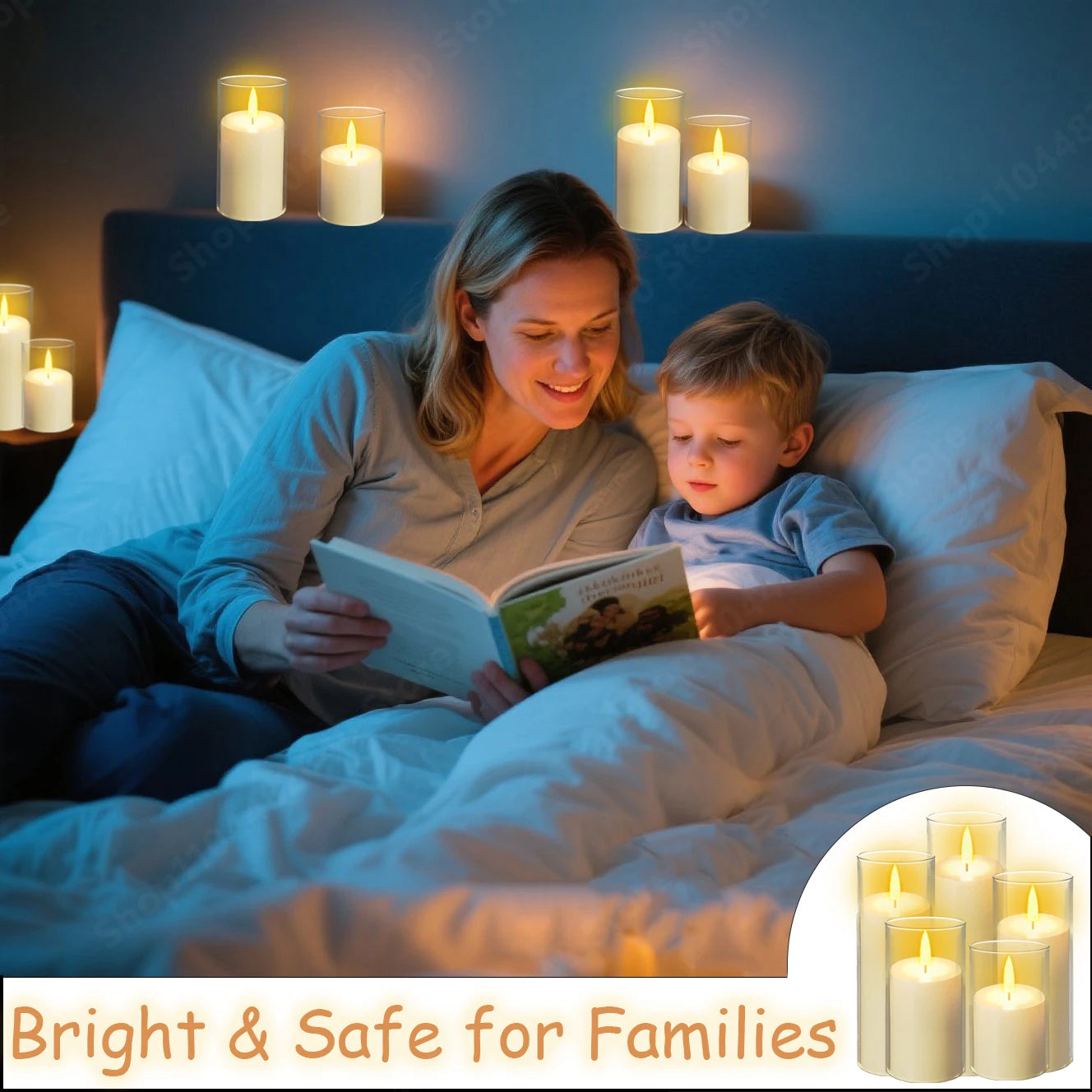 10-240Pcs LED Pillar Candles Wedding Flameless Candle with Battery Powered Flickering Candle Concert Birthday Party Table Decor