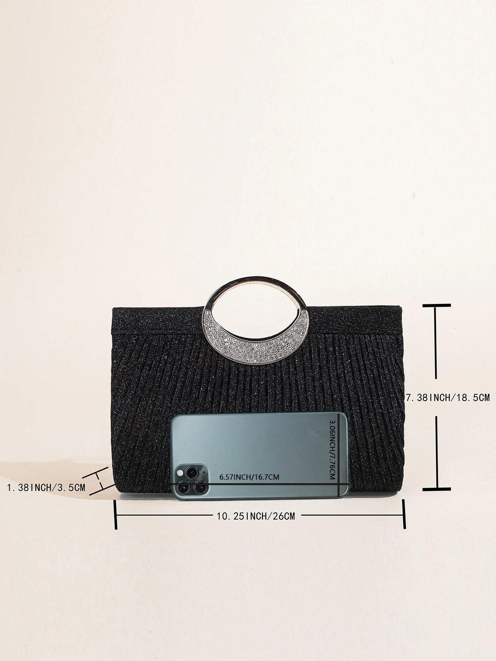 Women Crystal Oval  Handle Glitter Clutch Purses for Women Evening Bags Party Clutches Wedding Purses Cocktail Prom Handbags