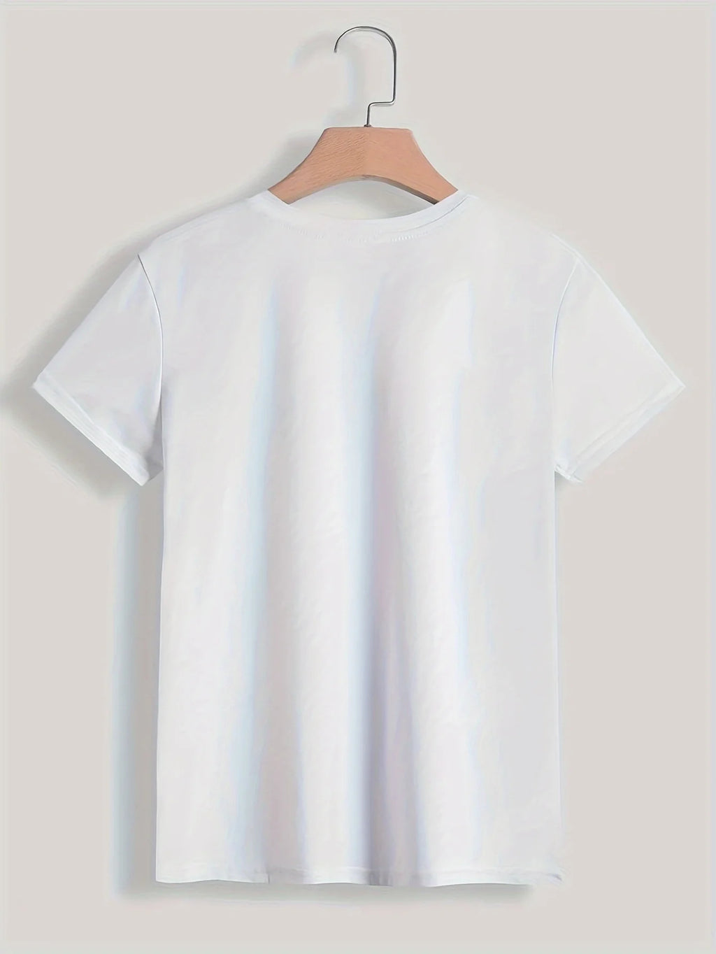 Paris Women Print T-shirt Girl Short Sleeve Crew Neck Casual Top for Summer & Spring, Women's Clothing