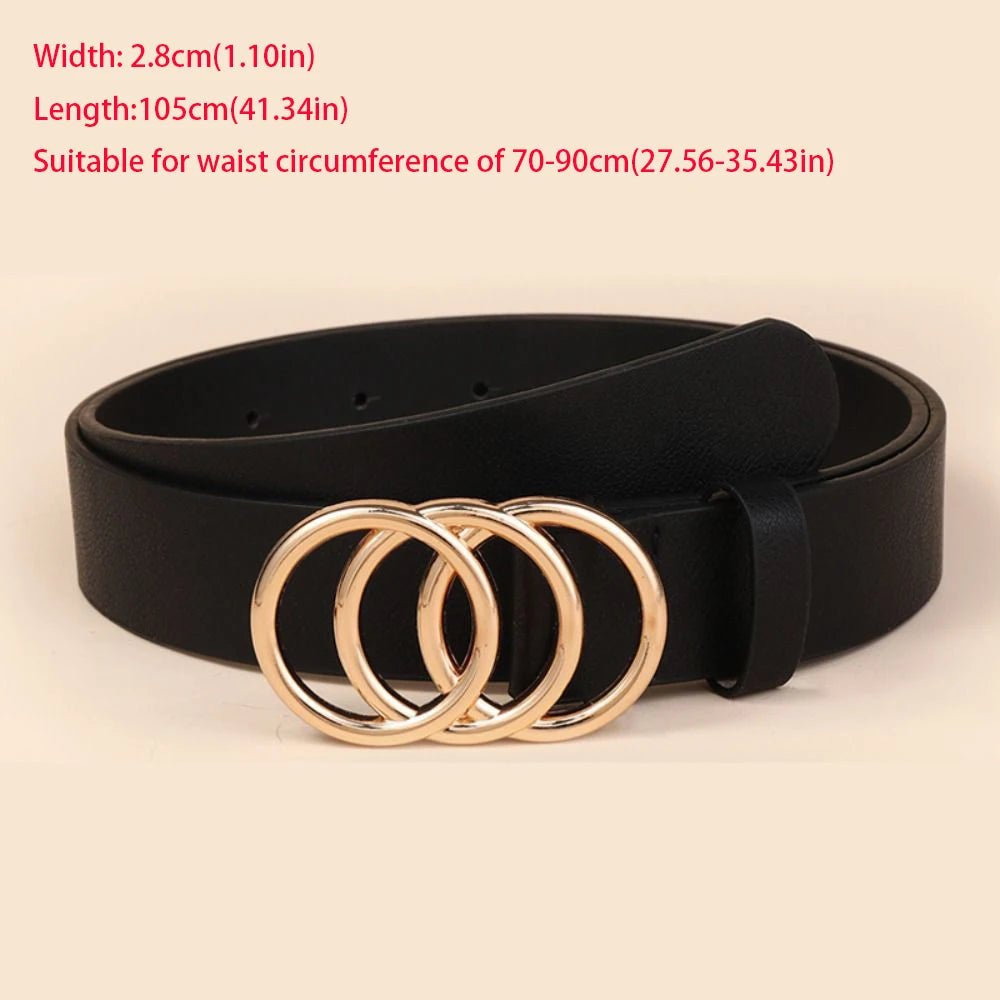 Waist Decoration Versatile Leather Belt Casual Simple Thin Waist Strap Luxury Design Slide Buckle Belt For Women