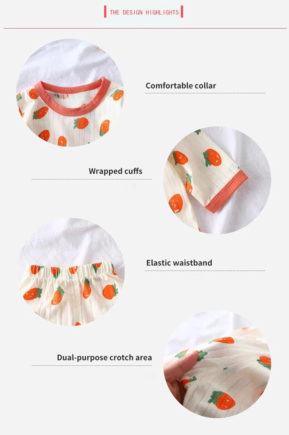 Spring Winter Kids Long Sleeve and Pants Pajamas Set Soft Breathable Baby Sleepwear Cartoon Bear AC Room Wear Boys Girls Clothes