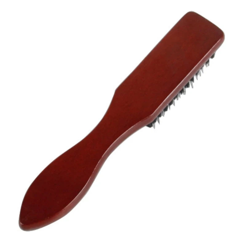 Hairdressing Wooden Handle Boar Bristle Cleaning Brush Soft Beard Cleaning Brush Men Barber Beard Shaving Styling Tools