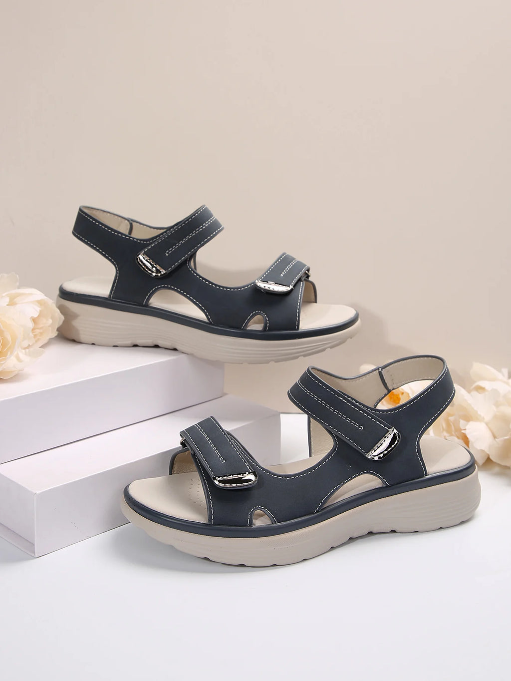 Summer Wedge Sandals for Women 2025 New Fashion Non Slip Beach Shoes Woman Lightweight Casual Platform Plus Size Sandals Women