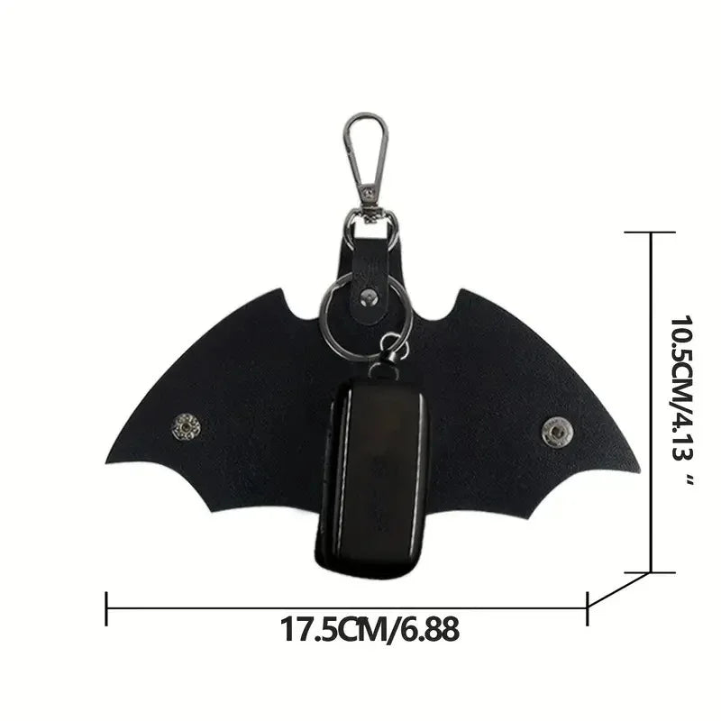 1pc Keychain Pendant PU Leather Car Key Protector Household Anti-lost Waist Hanging Key Bag Father's Day Gift, Boyfriend Gift