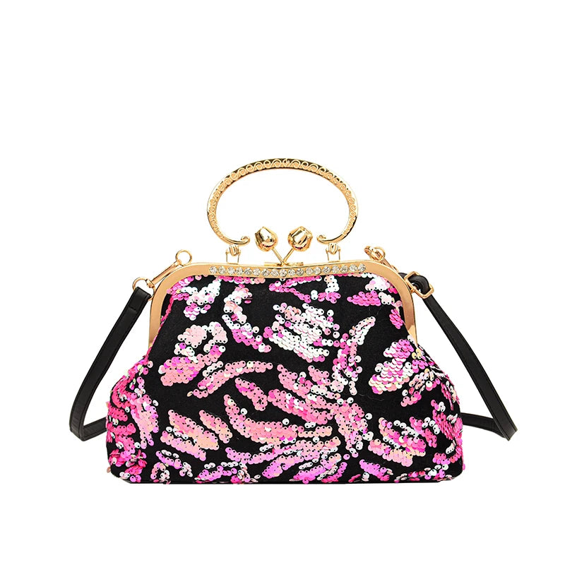 Fashion Paillette Evening Bag Women Glittering Clutch Purse Handbag Designer Luxury Wallets Party Female Shoulder Crossbody Bag