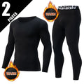 2-piece Autumn And Winter Solid Color Fashionable Casual Base Set Slim Fit Sports Fitness Long Sleeved Pants Warm Underwear Set