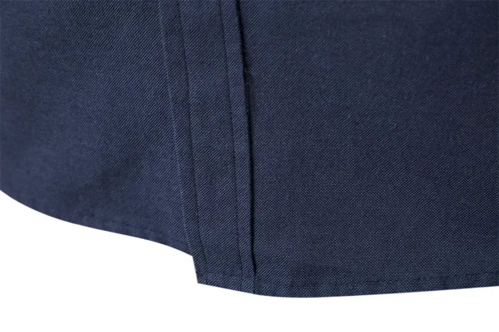 New Spring and Autumn Cotton Social Shirt Men Solid Color High Quality Long Sleeve Shirt for Men Lapel Casual Social Men's Shirt