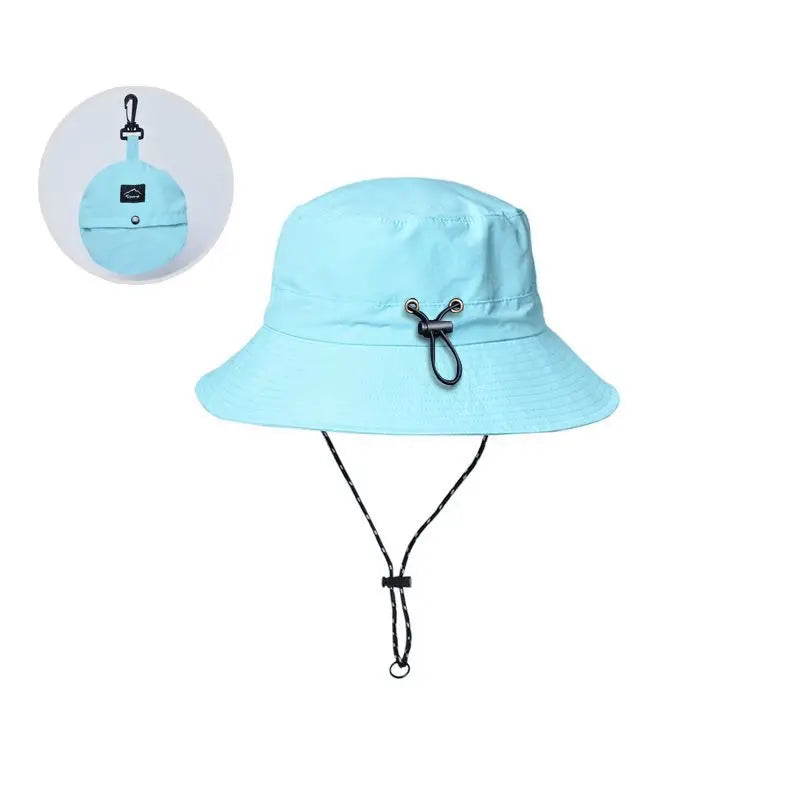 Panama Men And Women Spring Summer Waterproof Bucket Hat Fishing Mountaineering Sunshade Bucket Hat Outdoor Sports Fashion Cap
