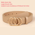 Waist Decoration Versatile Leather Belt Casual Simple Thin Waist Strap Luxury Design Slide Buckle Belt For Women
