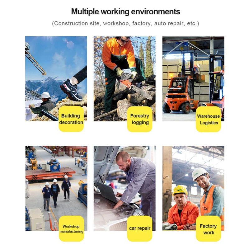 Unisex Rotating Button Safety Shoes Men For Work Sneakers Shoes Puncture-Proof Protective Women Shoes Steel Toe Work Boots