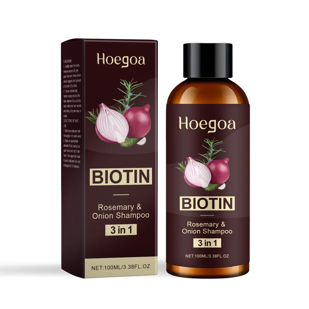 3-in-1 Red Onion Shampoo Black Seed Oil Hair Care Shampoo Hair Care Gentle Cleansing Nourish Scalp Refreshing Shampoo