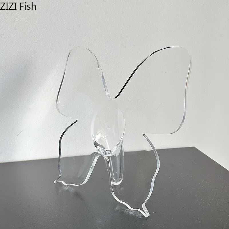 Creative Butterfly Vase Flowers Pot Desk Decoration Flower Arrangement Butterfly Decorative Floral Vases Room Aesthetic Decor