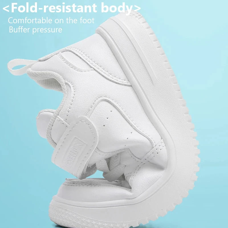 Children's Sneakers Kids Fashion White Sports Casual Shoes Boys Girls Non Slip Tennis Outdoor Comfortable Walking Footwear