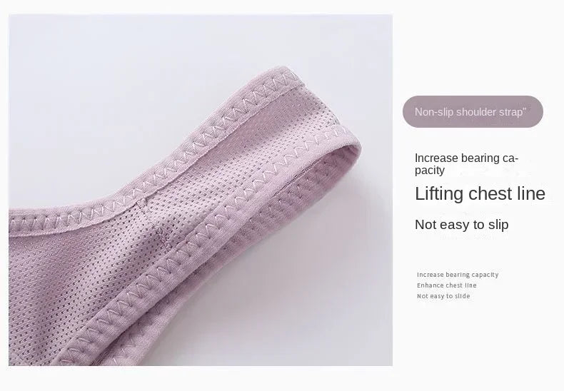 Sexy lace bra lactation lingerie huddle breathable comfortable vice breast no steel ring bra for middle-aged mothe