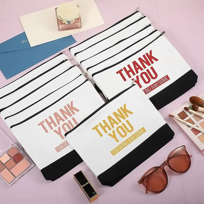 Sublimation Blank Cosmetic Bag Black Bottom Women's Make Up Bag Polyester Portable Storage Pencil Bags For DIY Print LOGO Photo