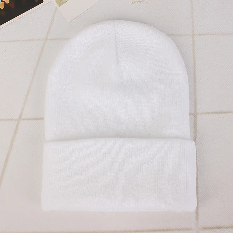 Winter Hats Unisex New Beanies Hat Knitted Solid Cap For Women Men Autumn Female Beanie Warmer Bonnet Men Casual Cap Wholesale