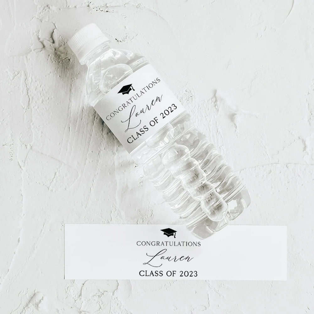 Personalized Wedding Water Bottle Label Birthday Party Thank You Water Bottle Sticker Bridal Shower Welcome Gift Wedding Decor