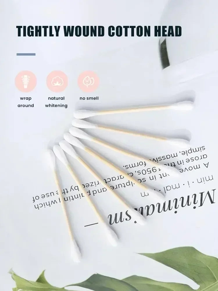 100/300/500 Pcs Bamboo Baby Cotton Swab Cleaning of Ears Tampons Cotonete Health Beauty Cotton Swab Ear Cleaning Sticks