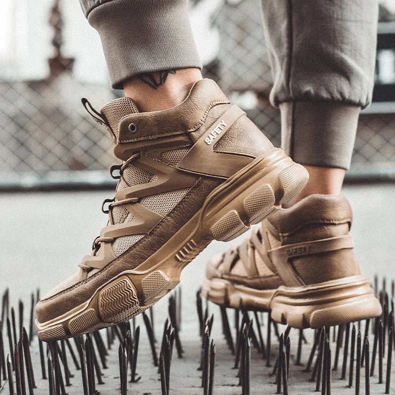 Safety Shoes Universal Breathable Outdoor Work Boots Steel Toe Anti-smash Puncture Proof Working Protective Sneakers for Men