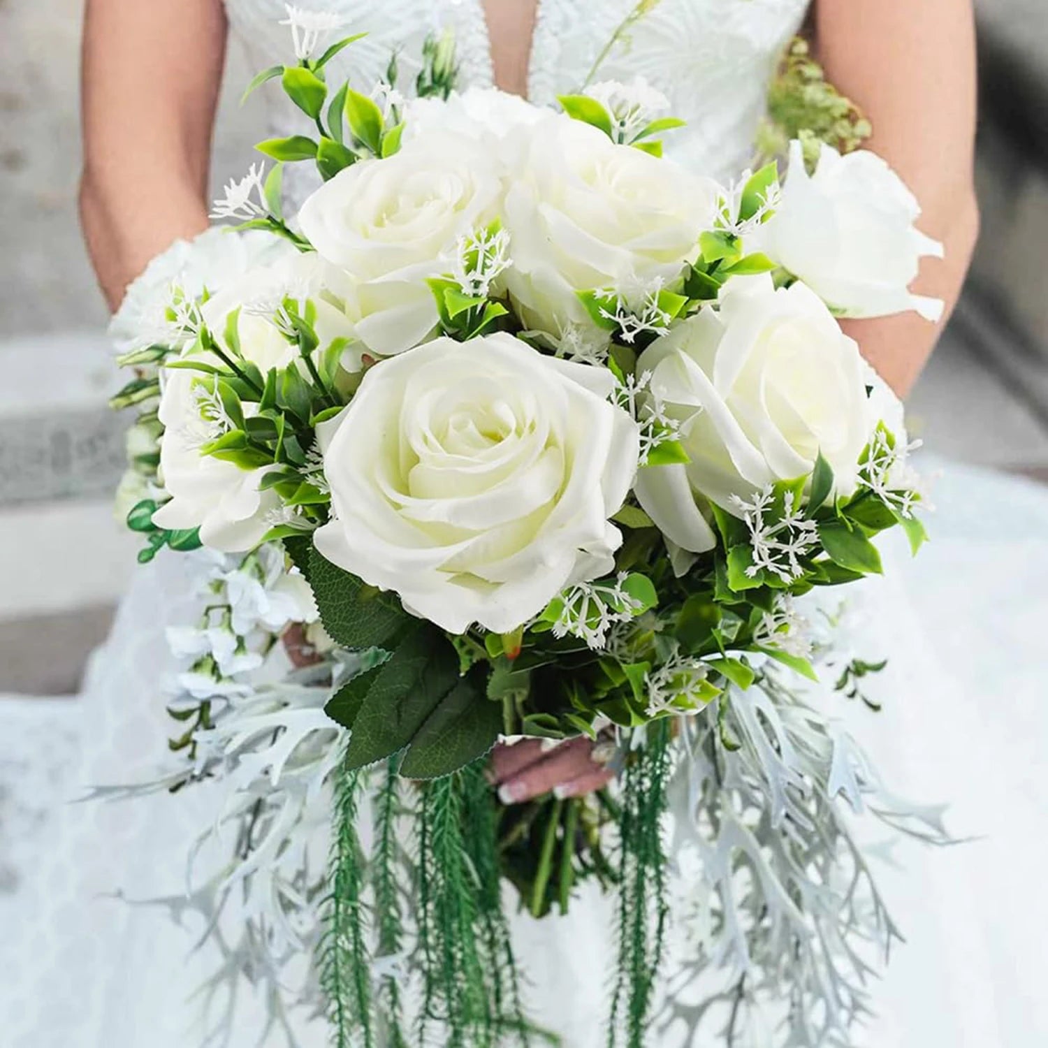 Artificial Flowers Silk Rose Festival Home Decor Bonsai Room Table Wedding Wreath Bridal Bouquet Outdoor Yard Garden Diy GiftBox