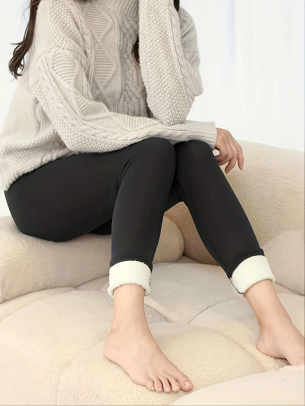Winter Leggings Women Thick Warm Fleece Pants Simplicity Fashion Thermal Legging Slim Black Elastic High Waist Solid Leggings